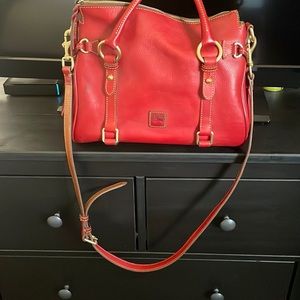 Red Dooney with shoulder strap.